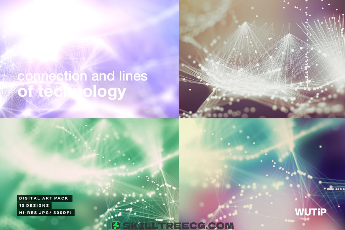 图片[3]-Connection and lines of technology backgrounds（300194）-技能树